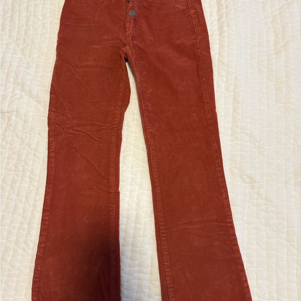 Madewell Rust Corduroy Pants